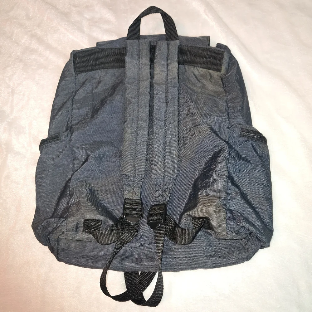 Vintage Bonjour Authentic Trademark Genuine Black Sport Backpack‎